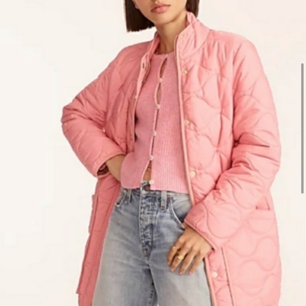J. Crew Petite Quilted Cocoon Puffer Coat Sz. XSP - Picture 6 of 6